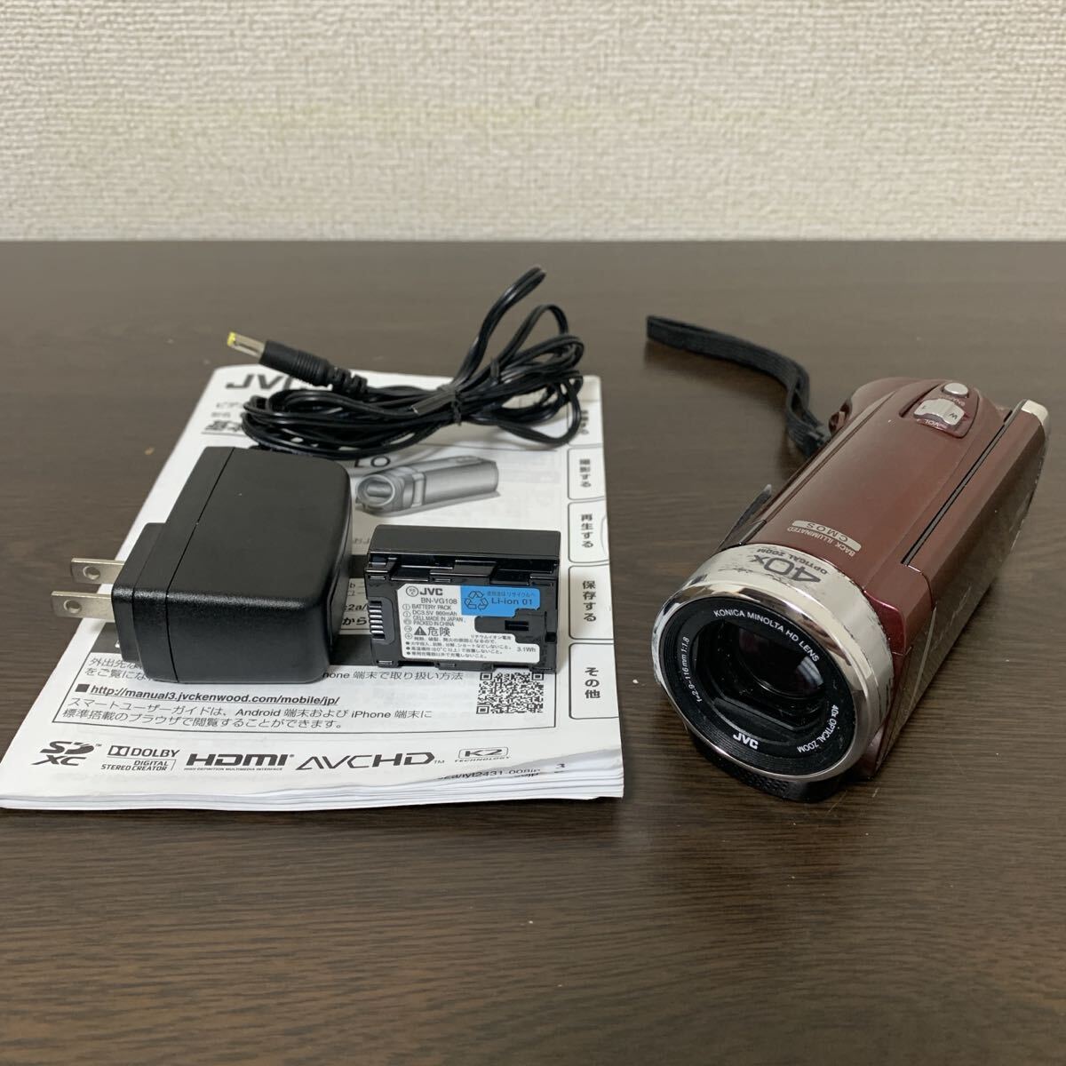 JVC GZ-E117-R ビデオカメラ 動作品