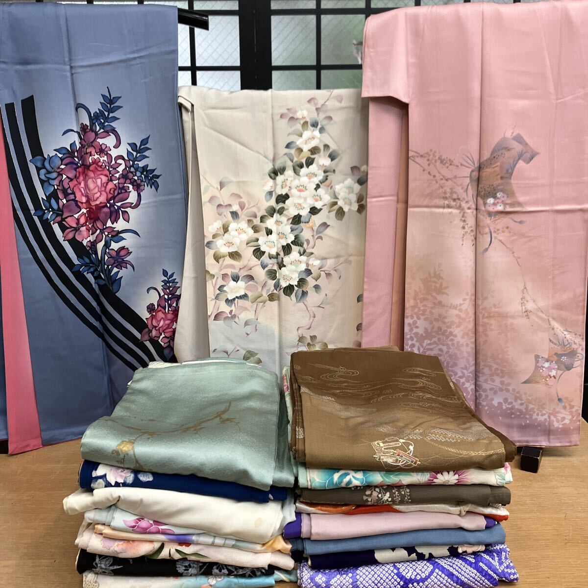 一右衛門　No1071 訪問着　20枚　まとめ売り大処分 京友禅 正絹着物 訪問着 刺繍