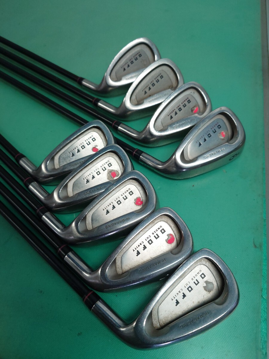 ● ONOFF オノフ アイアン MP-1/ 4.5.6.7.8.9.P.A.S/9本セット フレックスR Wt53/Tq4.1/Kp:HIGH/右利き ゴルフクラブ 練習 中古 ③
