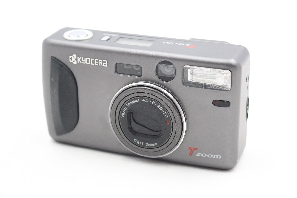 【ト静】★ KYOCERA 京セラ T Zoom コンパクトカメラ フィルムカメラ 通電のみ確認済み 動作未確認 中古現状販売 GD084GCG24