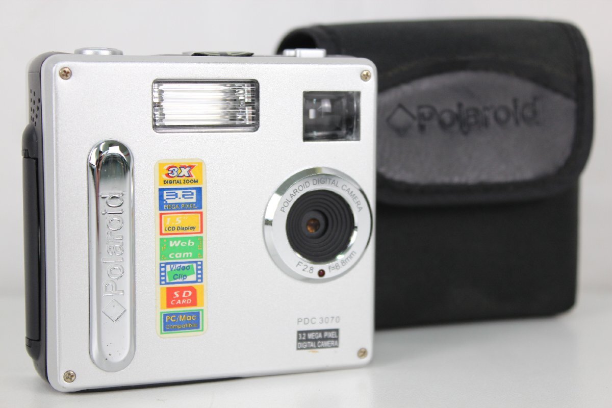 【ト福】Polaroid ポラロイド PDC3070 コンパクトデジタルカメラ 3.2メガピクセル パンフォーカス 単4乾電池駆動 稼働品 LBZ01LLS07
