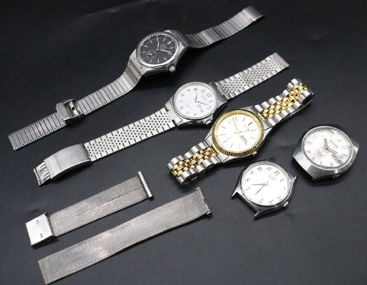 【ト足】CITIZEN シチズン 腕時計 まとめ メンズ クォーツ 自動巻き QUARTZ SEVENSTAR V2 4-771141-K 3針 デイデイト CF143CMM1D