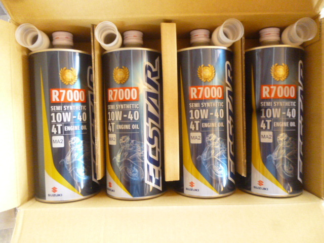  スズキ　エクスター　R7000　 MA2　 10W-40 1L缶×４本