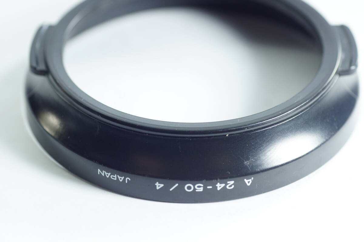 6A-185-01『並品』MINOLTA A 24-50／4 AF24-50mm F4用 AF24-50mm F4 NEW 用 ミノルタ レンズフード LENS HOOD SHADE