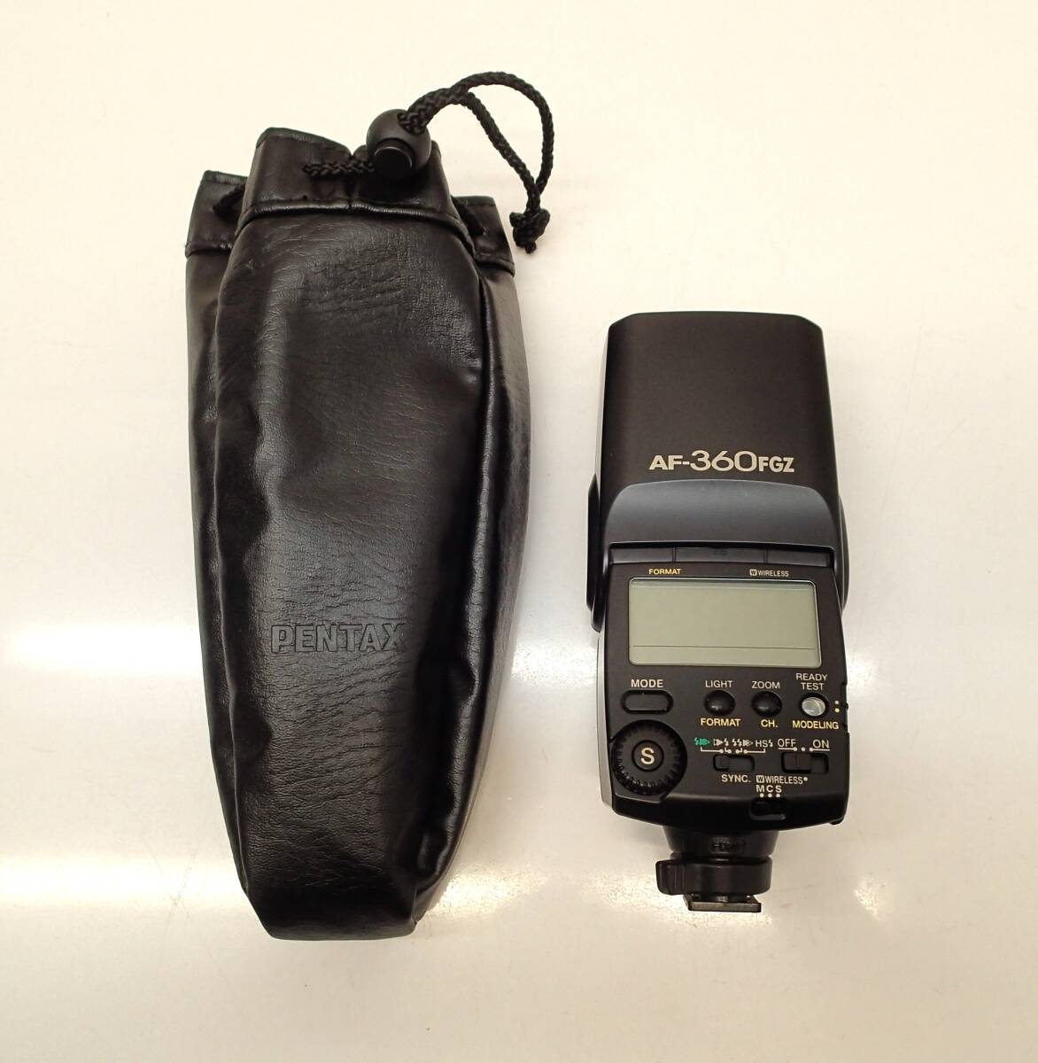 J678A　ペンタックス PENTAX ストロボ スピードライト フラッシュ　AF-360FGZ　通電・発光OK　現状品 詳しい動作未確認の為ジャンク 