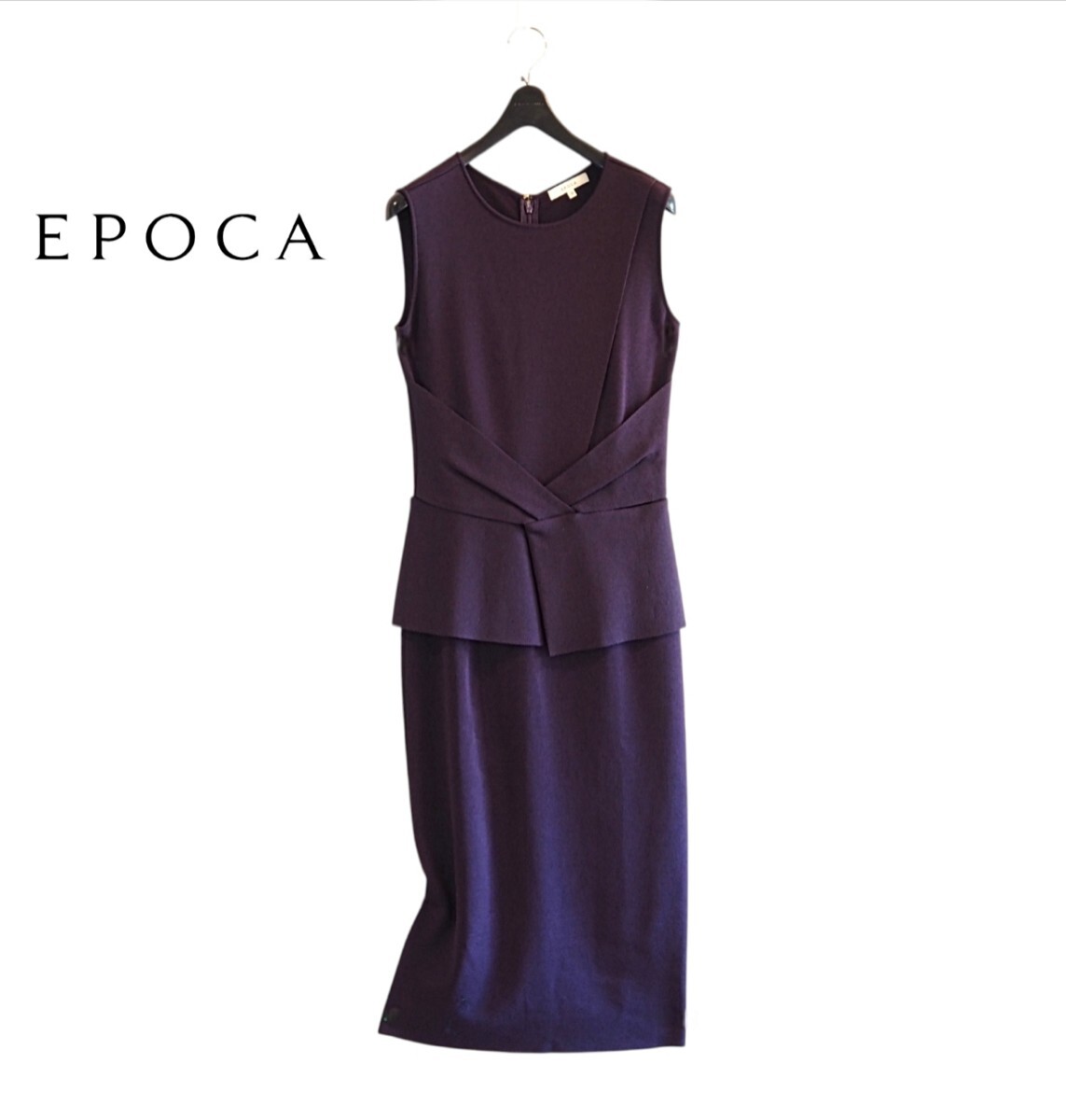 新品同様★エポカ EPOCA★モチモチ張り感ホールガーメント　　ワンピース size 38/M相当