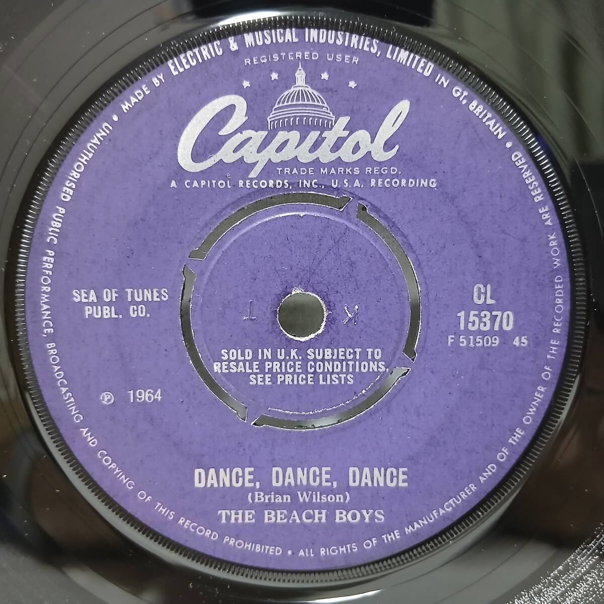 ▲英シングル▼THE BEACH BOYS▲DANCE, DANCE, DANCE▼