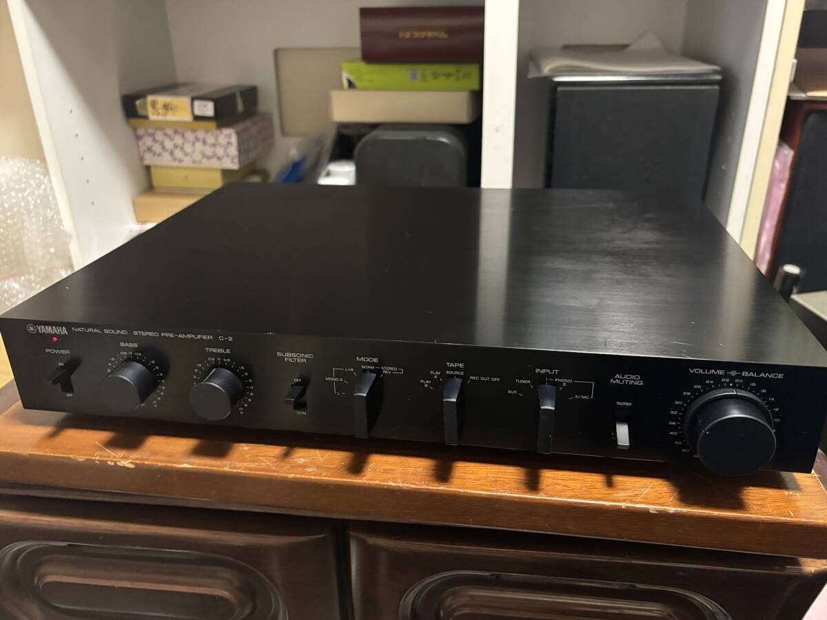 ★★　名機　YAMAHA C-2 コントロールアンプ 　①　修理・メンテナンス後　基本動作確認済み　良品～美品!? used　★★
