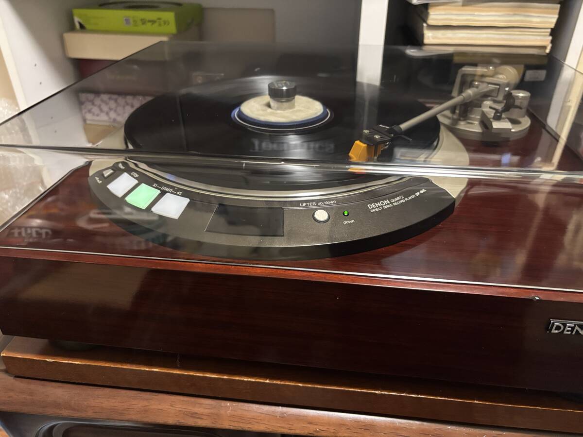 ★★　名機　DENON DP-60L ⑥　ストレートアーム　針付き　セミオート　クォーツロック　修理→動作確認済　良品～美品!?　used　★★