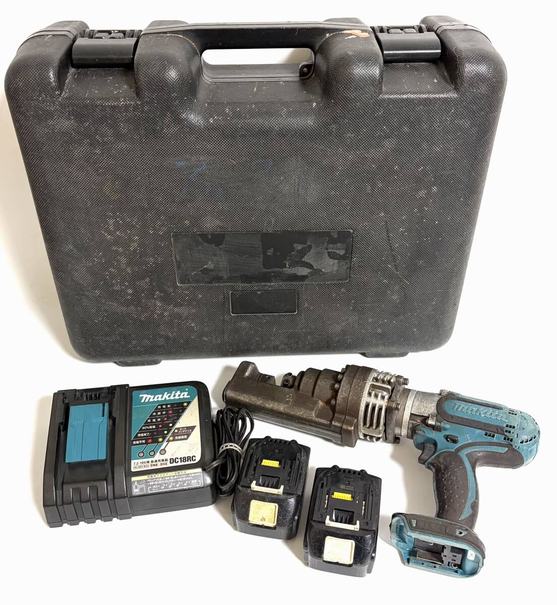 ★フルセット★ Ogura オグラ HCC-16BL コードレス鉄筋カッター マキタ makita バッテリー2個 充電器付属 I260529