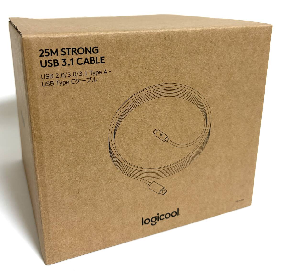 ★未使用品★ 25m Logicool ロジクール ストロング USBケーブル 25m USBCBL25M STRONG USB 3.1 CABLE I260524