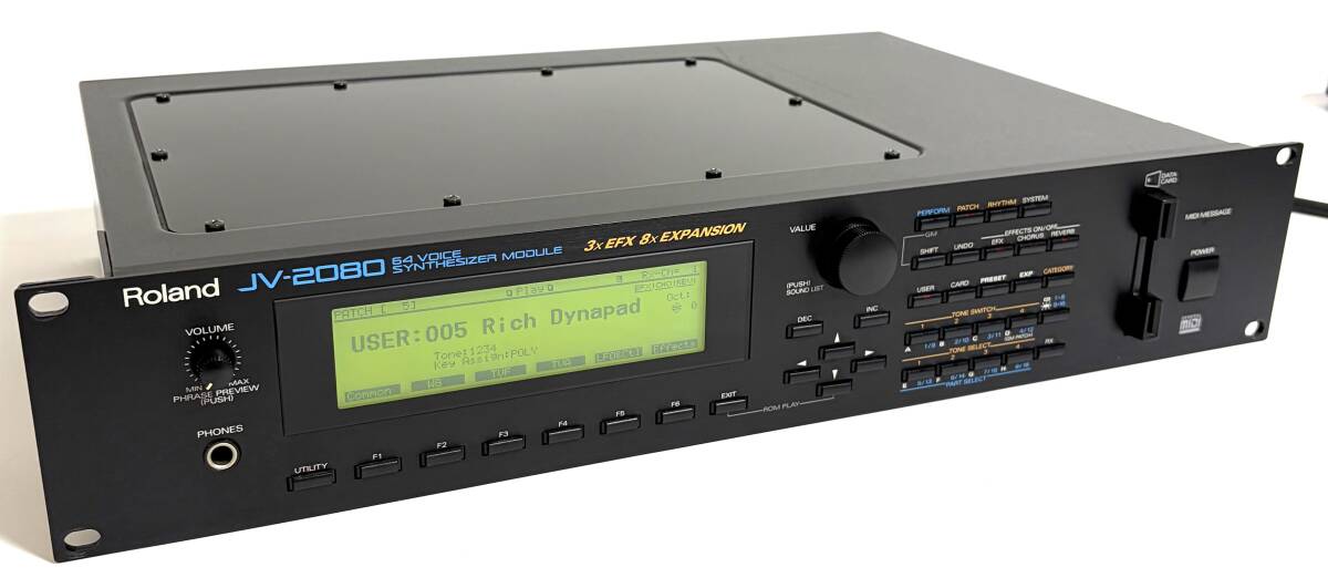 ★良品★ Roland ローランド 音源モジュール JV-2080 シンセサイザー Sound source module synthesizer I260517