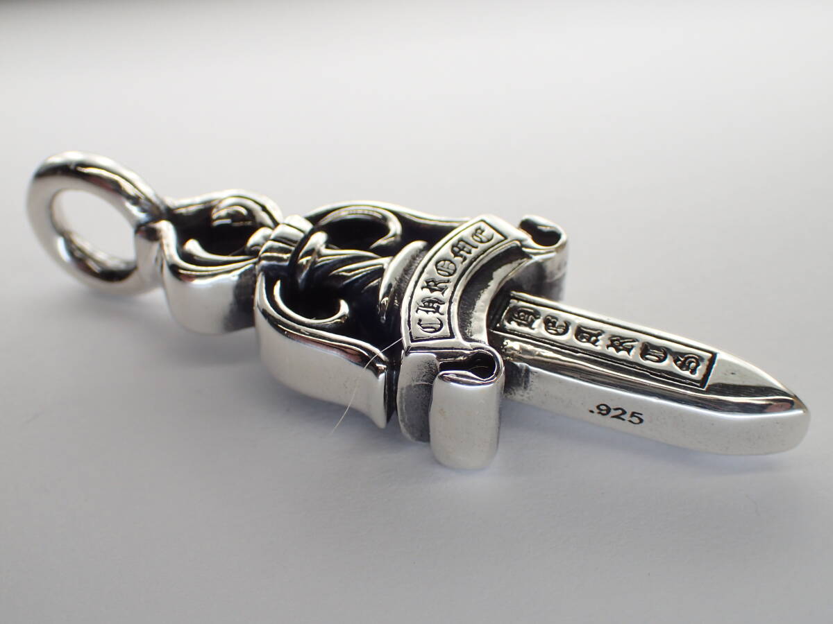 正規品CHROME HEARTS ★★ダブルDAGGERペンダントトップ★21g