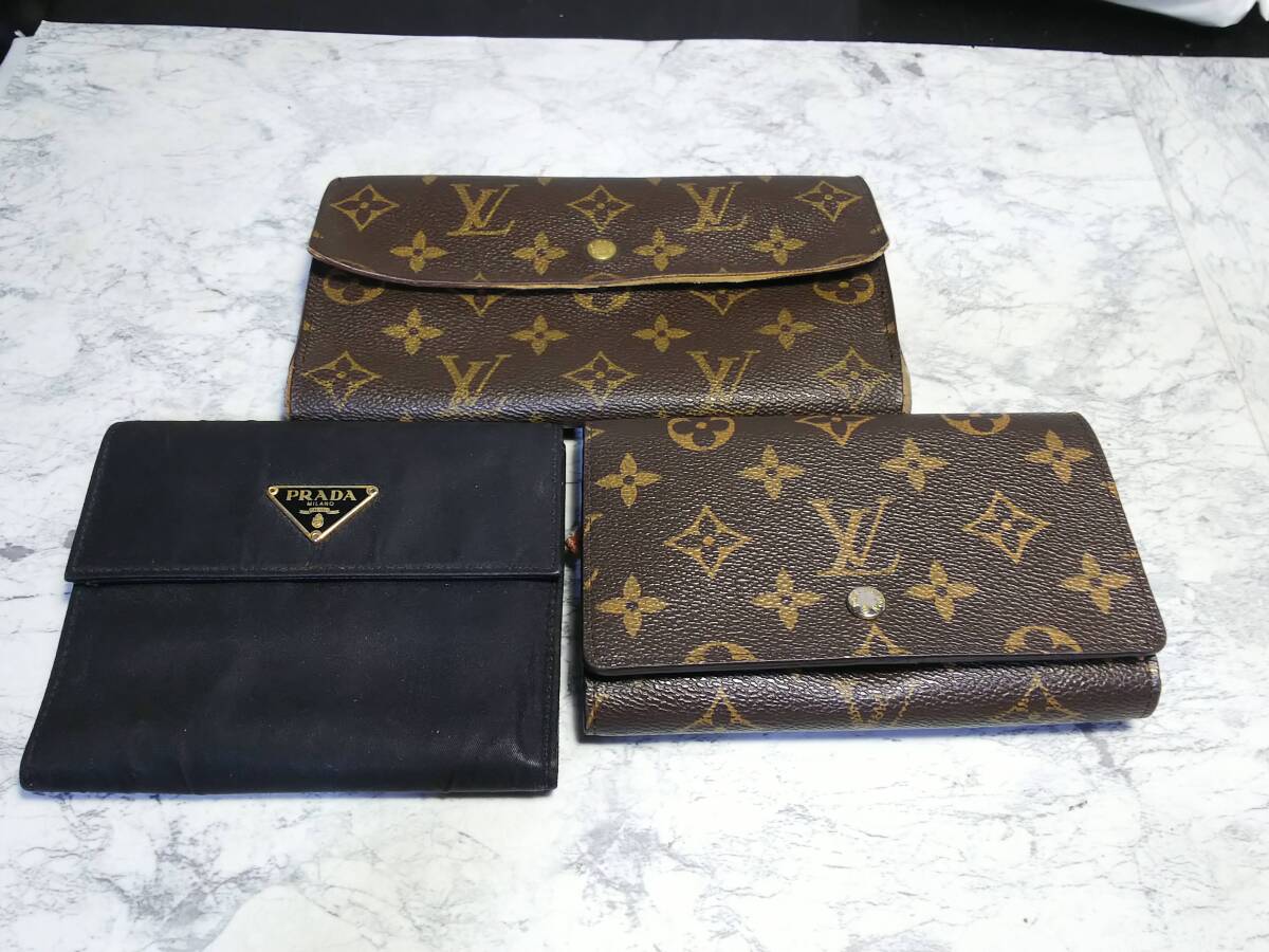 ●173 LV ルイヴィトン プラダ サイフ セット