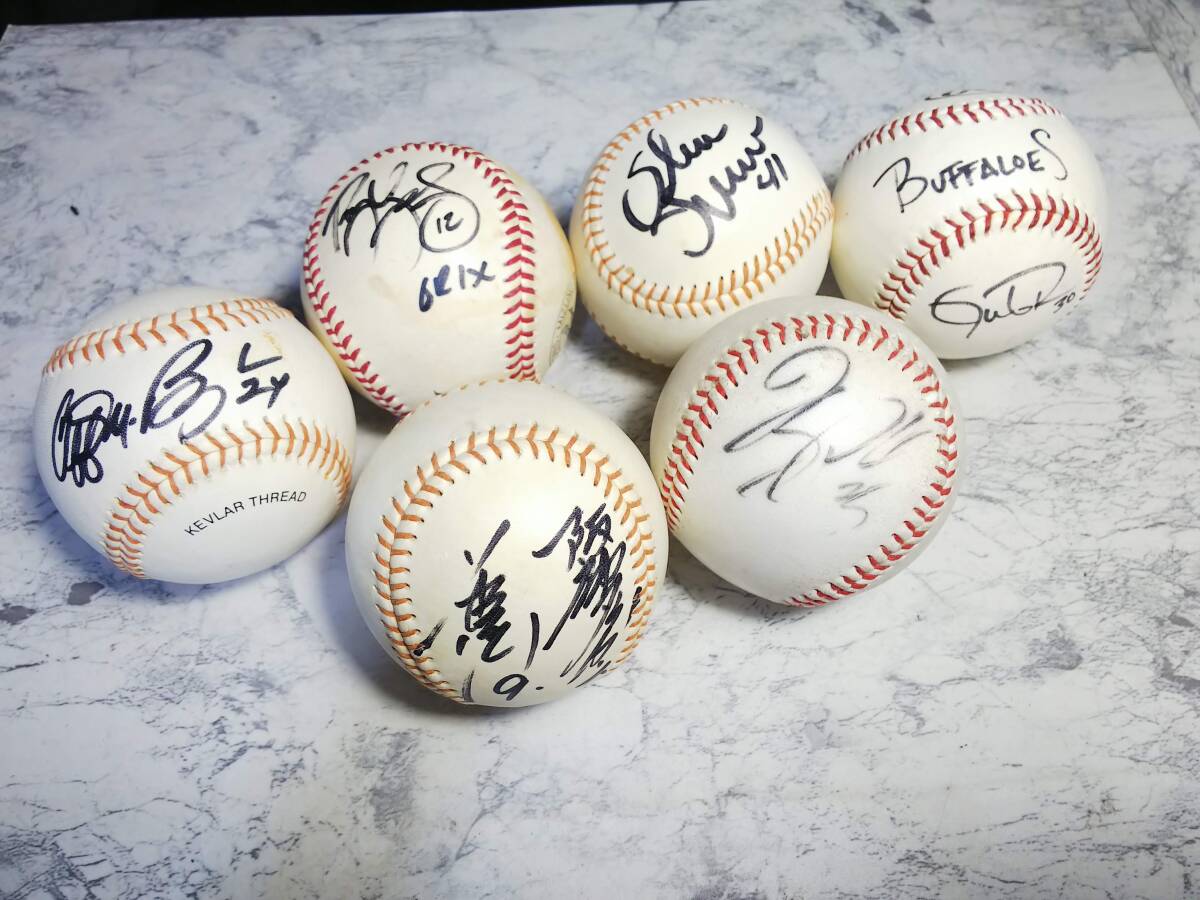 【直筆サインボール】オリックス・バファローズ 6球セット