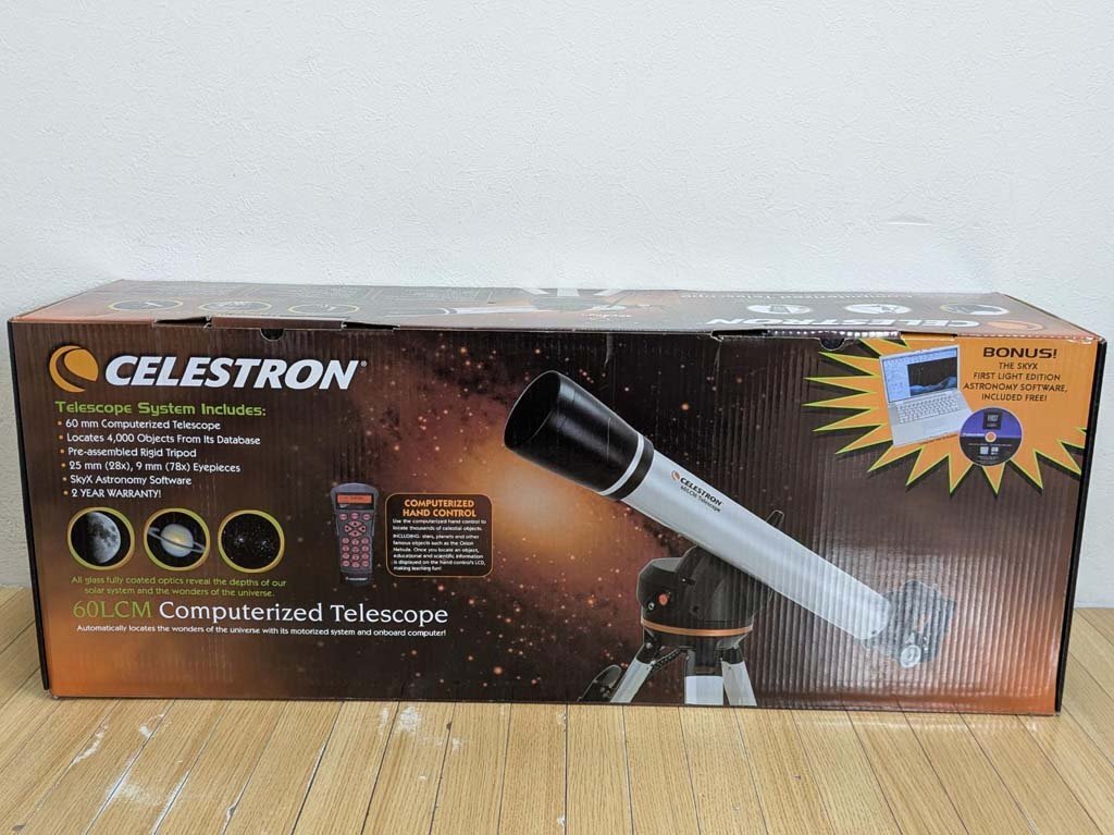 △未使用 CELESTRON セレストロン 天体望遠鏡 60LCM