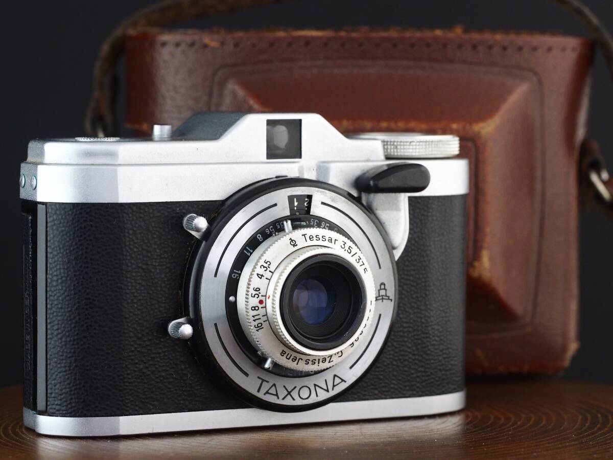 【完動】ZEISS IKON TAXONA TESSAR 37.5mm f3.5 タクソナ
