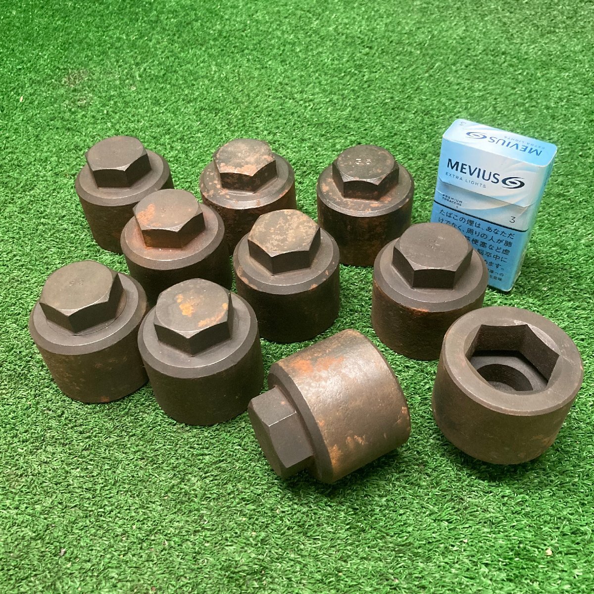 今落Q129 六角ソケットアダプター 対辺35mm ◆建設 鉄工所 整備 ★10個セット