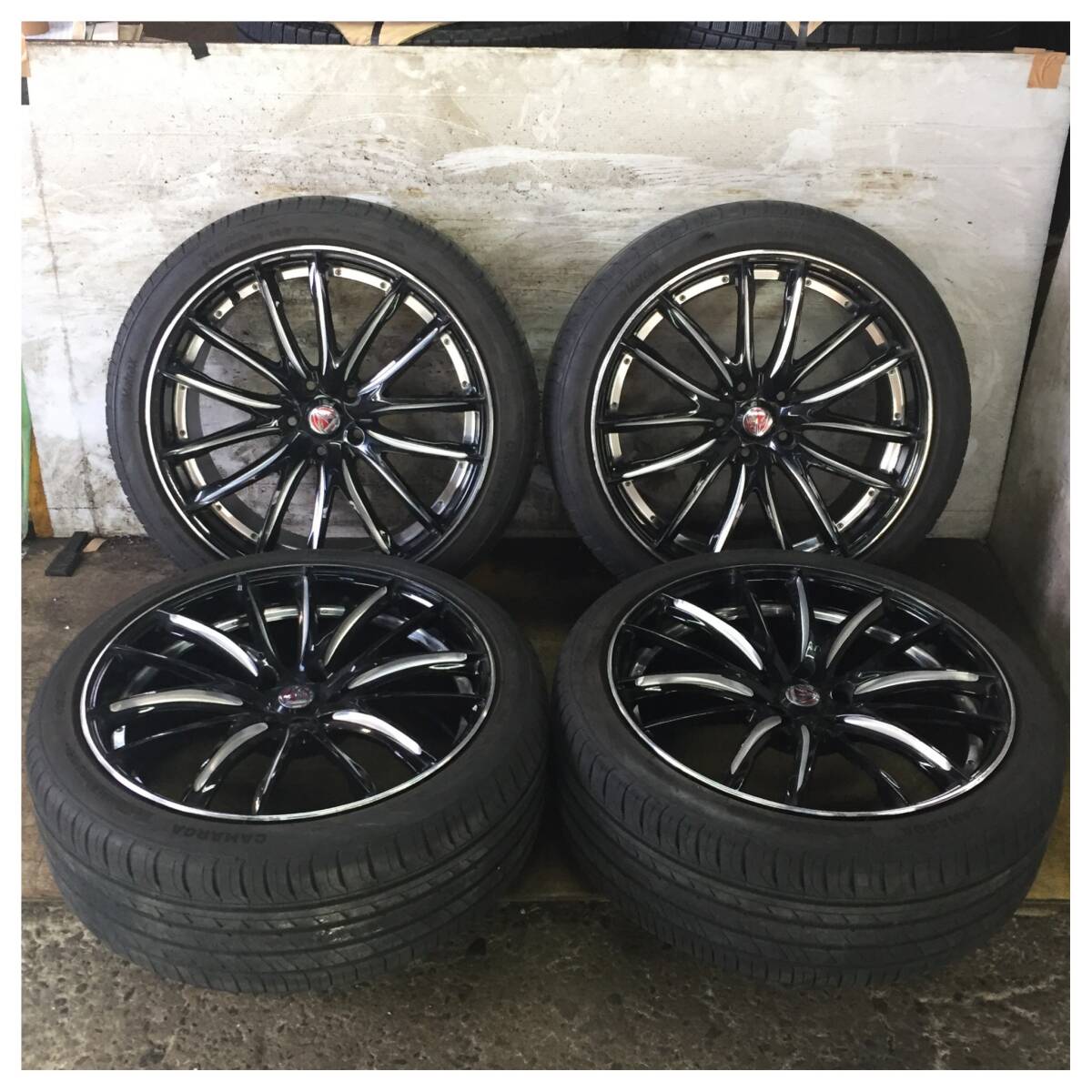2 CAMARGA Matrax 245/40R20 2023年製 9分目 RAYS アルファード ヴェルファイア デリカＤ５ フォレスター 等 *12036