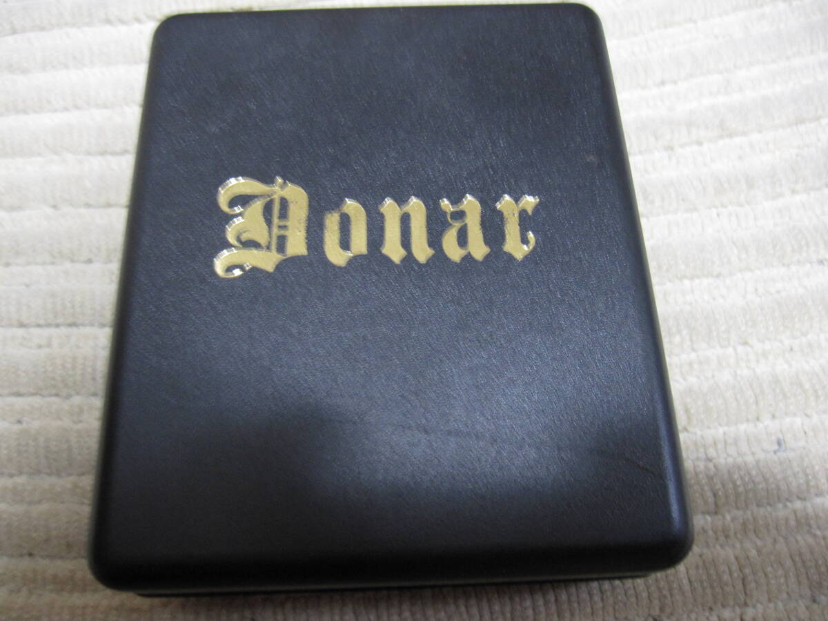 美中古～新品同様　Donar ドナー　DN-0006S-F 懐中時計 クォーツ　 シルバーカラー 箱説付　動作確認済