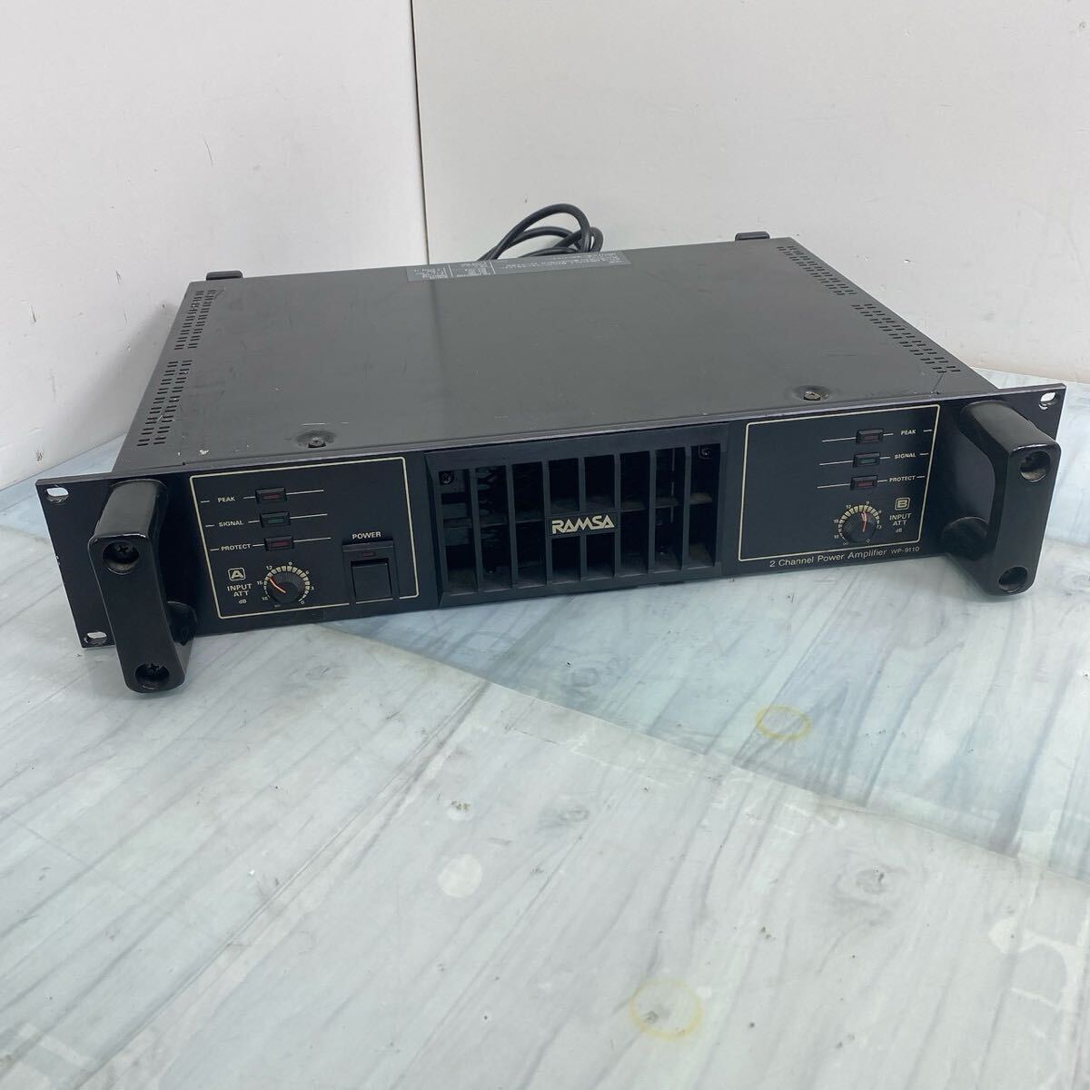 AAA ナショナル　national Panasonic パナソニック　パワーアンプ　RAMSA WP-9110 通電のみ ラムサ 業務用 音響機器