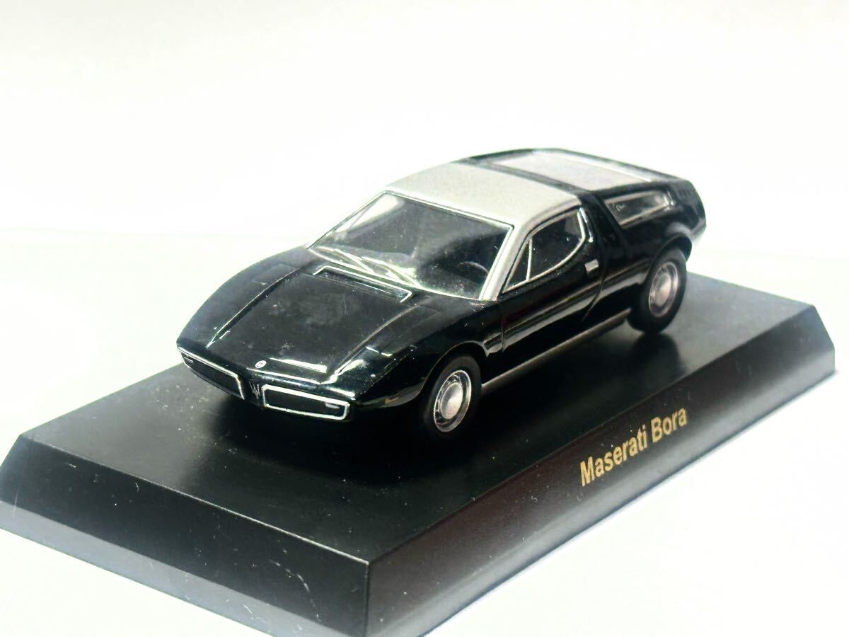 京商1/64 ミニカーコレクション　マセラティ ボーラ ブラック　黒　Maserati Bora Kyosho 3インチ　美品　外箱無し　