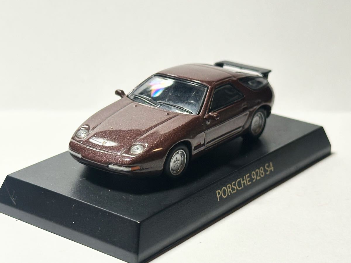 1/64 京商　サンクス　ポルシェ　Porsche 928 S4 茶色　ブラウン Kyosho ミニカー 美品ルース