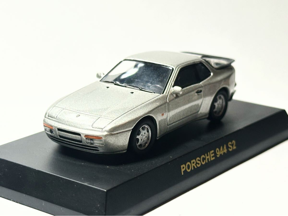 1/64 京商 Kyosho サンクス ポルシェ Porsche 944 S2 銀　シルバー　3インチ ミニカーコレクション2 美品ルース