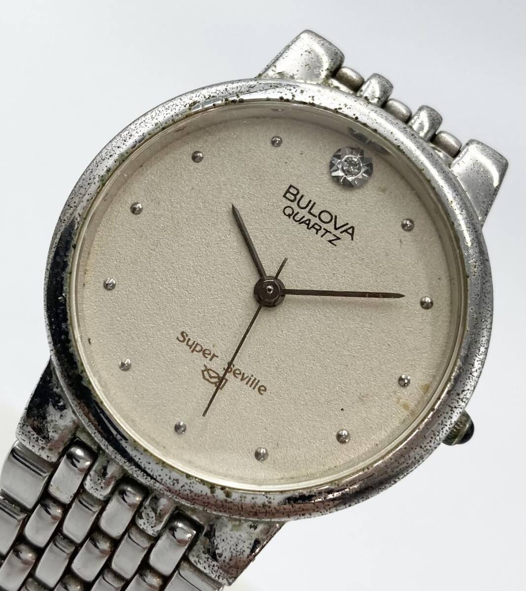 【1円スタート】☆ブランド品☆◆ジャンク品◆　BLOVA　QUARTZ　Super　Seville　ブローバ　スーパーセビル　クォーツ