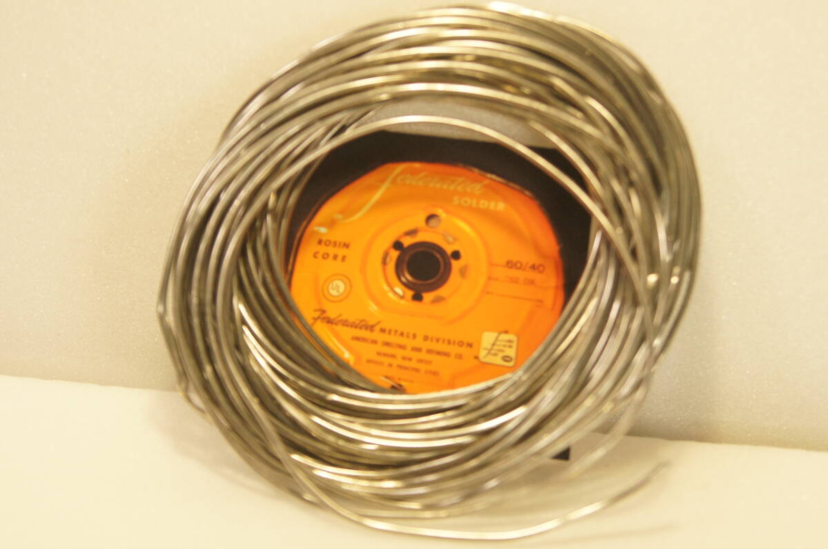 ◆Federated Rosin Core　50～60年代　ビンテージハンダ10ｍ　約140ｇ◆