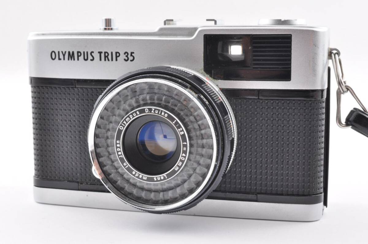 OLYMPUS TRIP 35 シルバー 赤ベロOK コンパクトフィルムカメラ＃1553