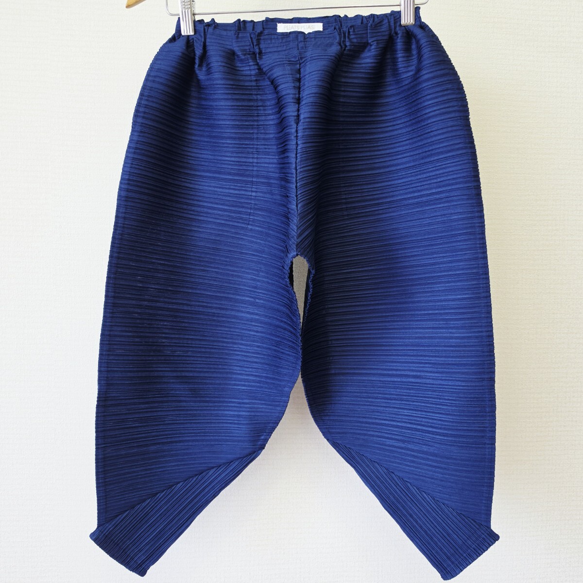 888☆ PLEATS PLEASE ISSEY MIYAKE プリーツプリーズ 変形 サルエル パンツ ネイビー 1
