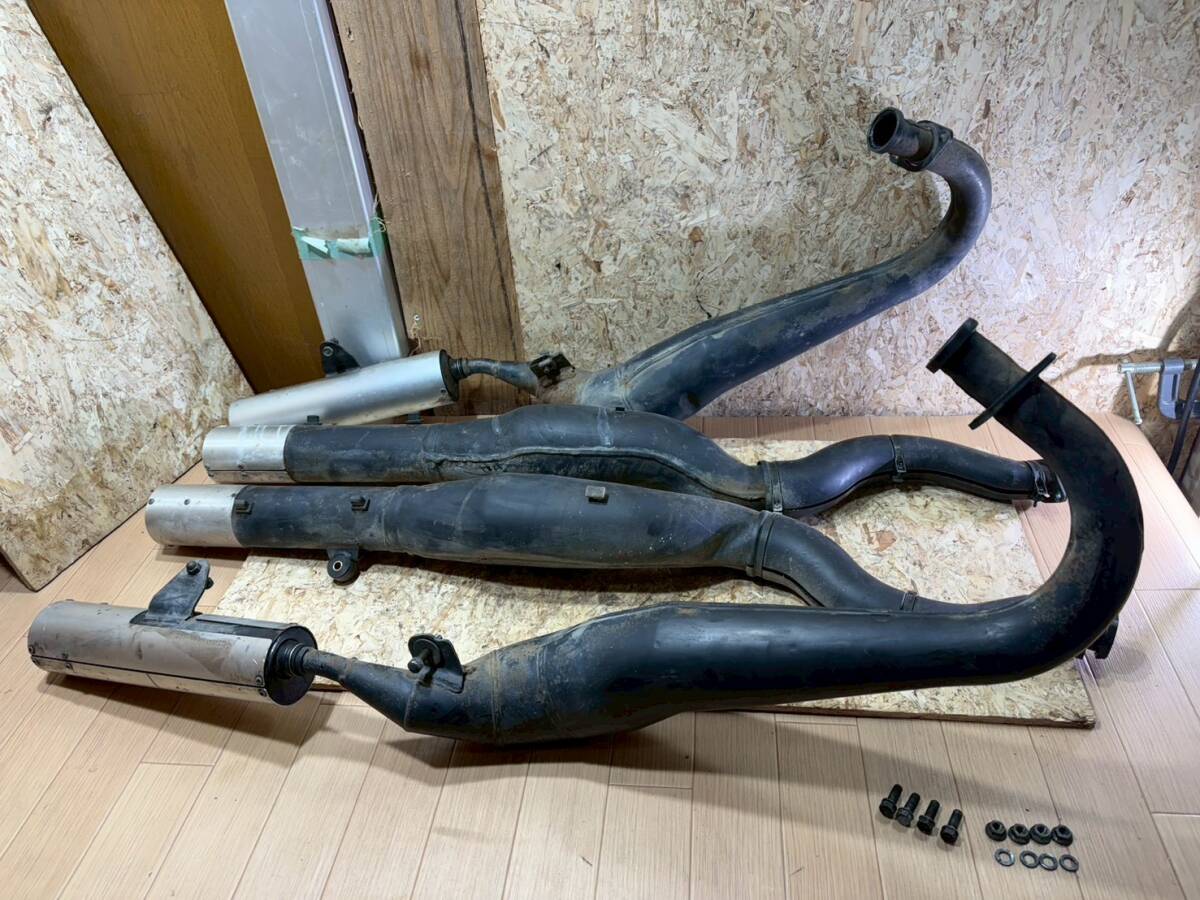 262627-83 貴重 スズキ　HK31A　SUZUKI RG400γ　400ガンマ エンジン実動車 RG400γ 純正チャンバー　マフラー　4本だし
