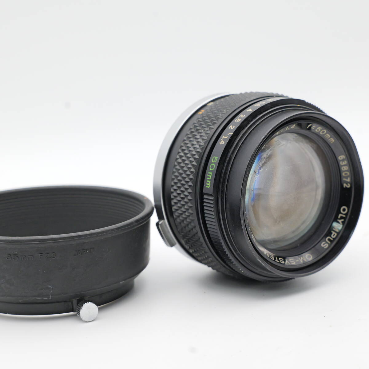 【かめら屋】現状品 OLYMPUS オリンパス G.ZUIKO AUTO-S 50mm F1.4 レンズ汚れあり 絞り動作OK #y44