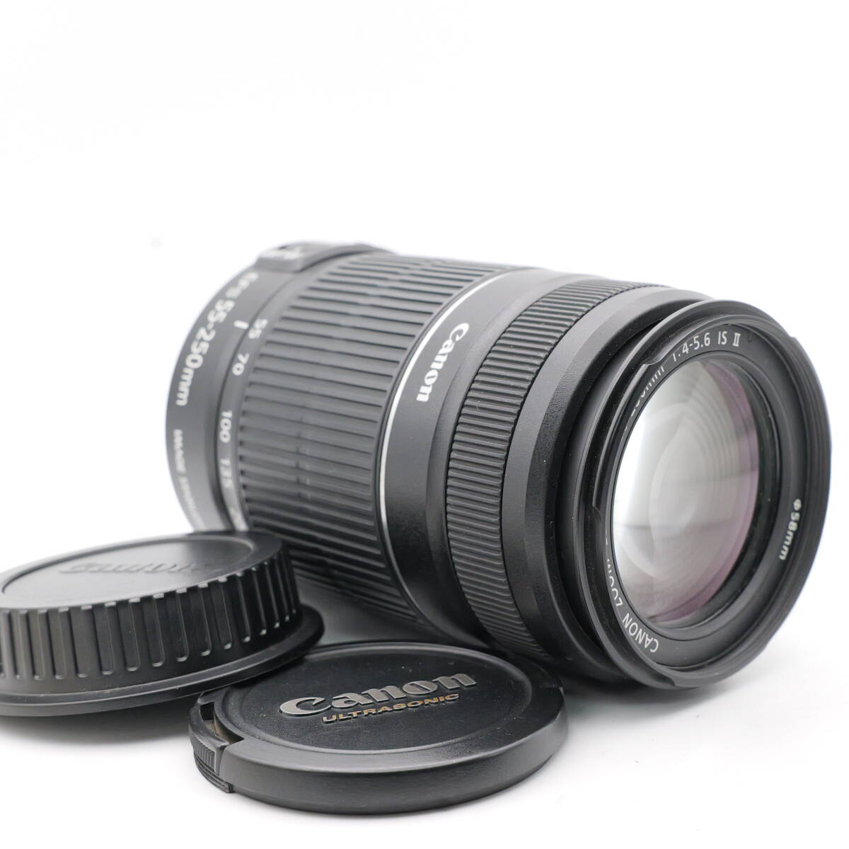 【かめら屋】美品 Canon キャノン EF-S 55-250mm F4-5.6 IS Ⅱ 手振れ補正搭載 EF-Sマウント y54