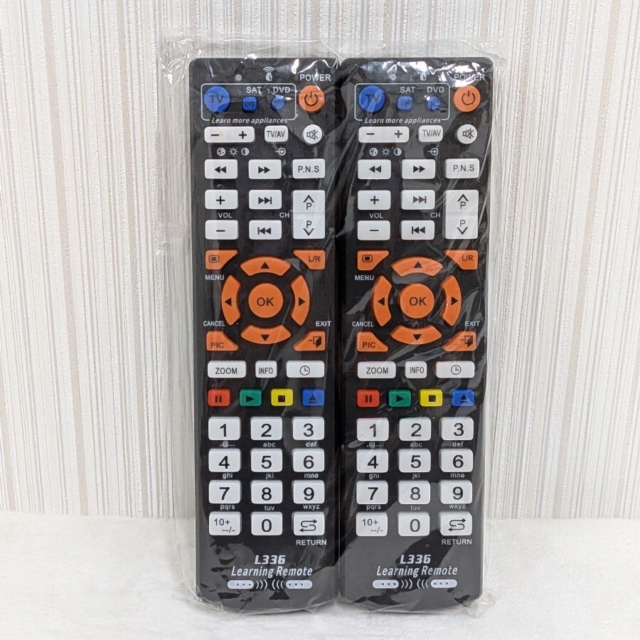 新品未使用 2個セット 学習リモコン L336 テレビ マルチAVリモコン 多機能リモコン