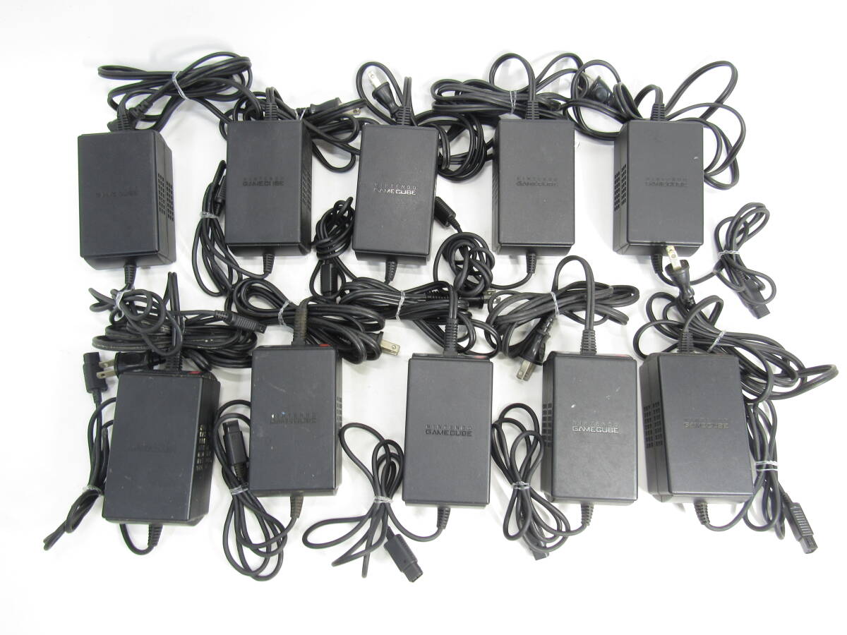 T-3818[同梱不可] Nintendo AC アダプター 10点まとめ DOL-002 ゲームキューブ GC ニンテンドー 任天堂 ゲーム ジャンク