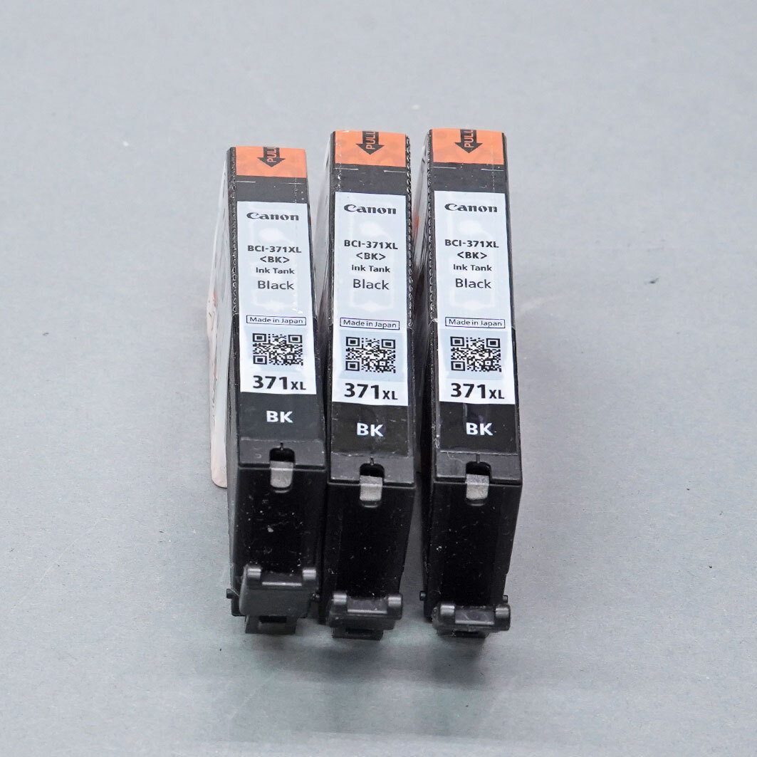 【65】CANON BCI-371XL（BK) プリンターインク　未使用品　3個セット　その 5