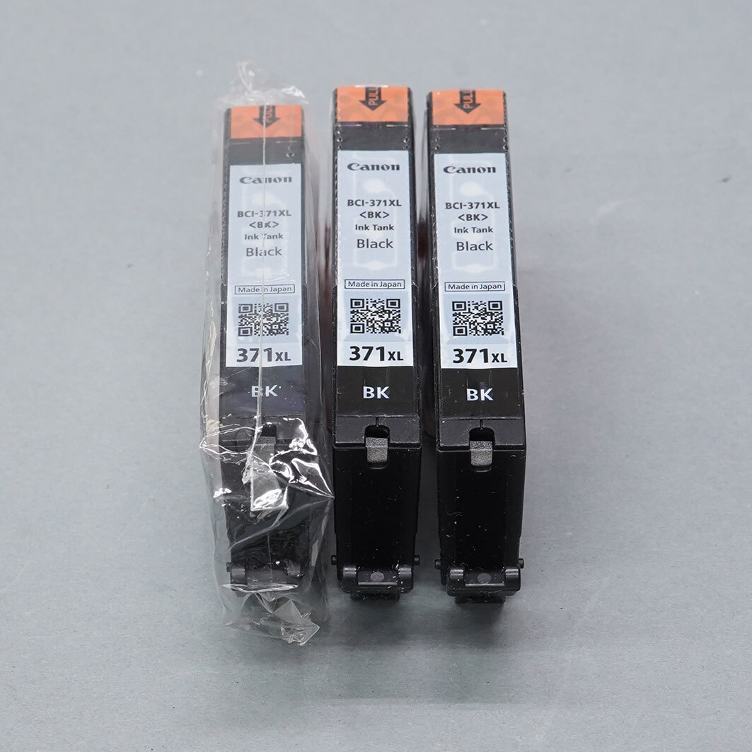 【65】CANON BCI-371XL（BK) プリンターインク　未使用品　3個セット　その 6