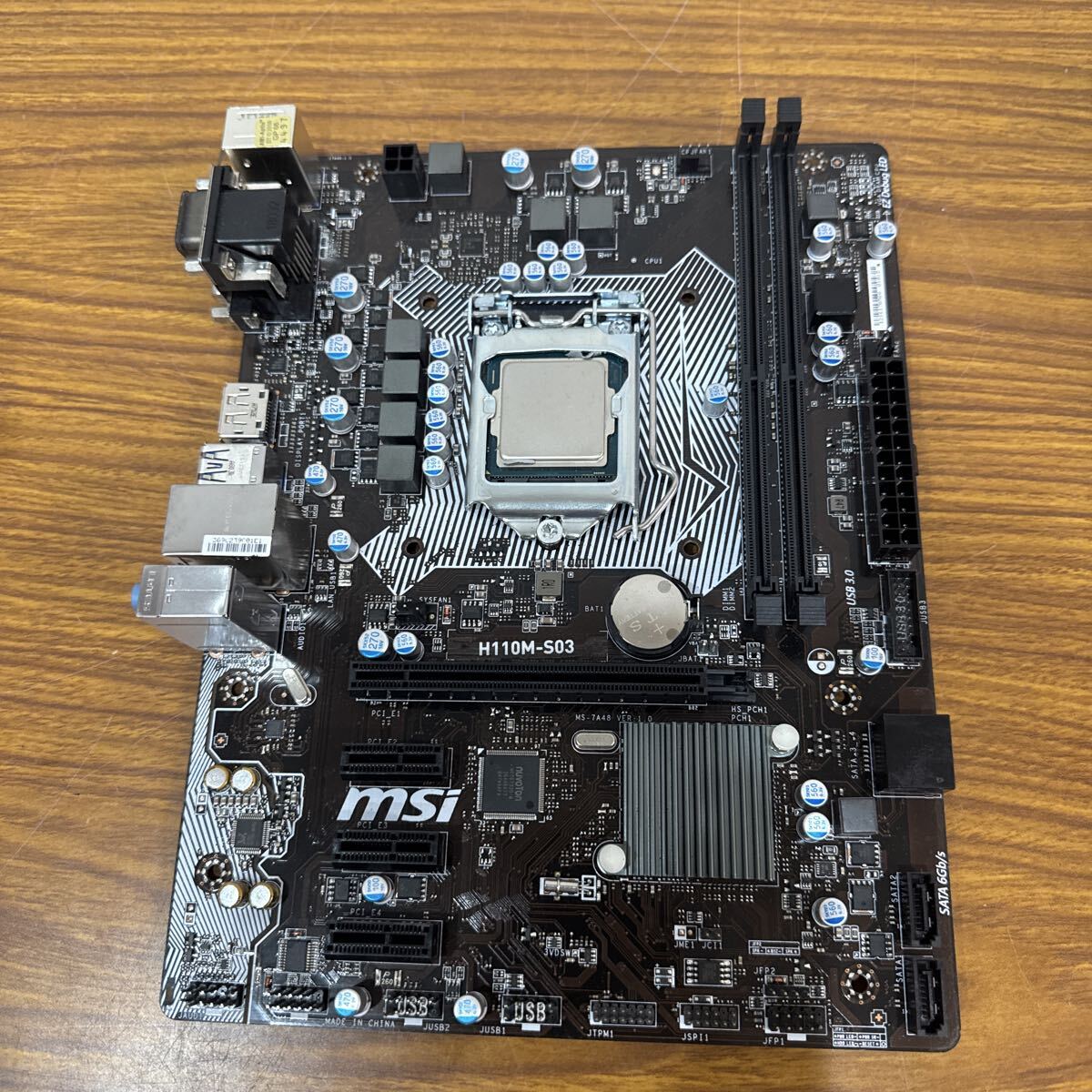 管260519 d ★ MSI H110M-S03 マザーボード Core i7-6700K 動作未確認★