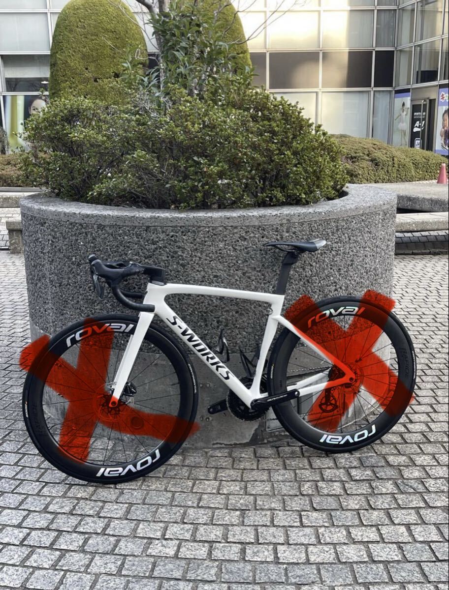 2021 Specialized Tarmac SL7 Pro Di2 Full Dura-Ace Powerクランク　サイズ52 美品送料無料　ホィール無し Di2