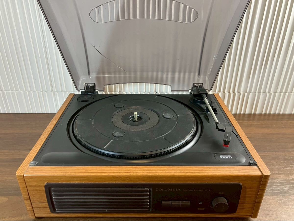 世小1402再 通電OK COLUMBIA コロムビア GP-11 卓上レコードプレーヤー オーディオ機器 コロンビア