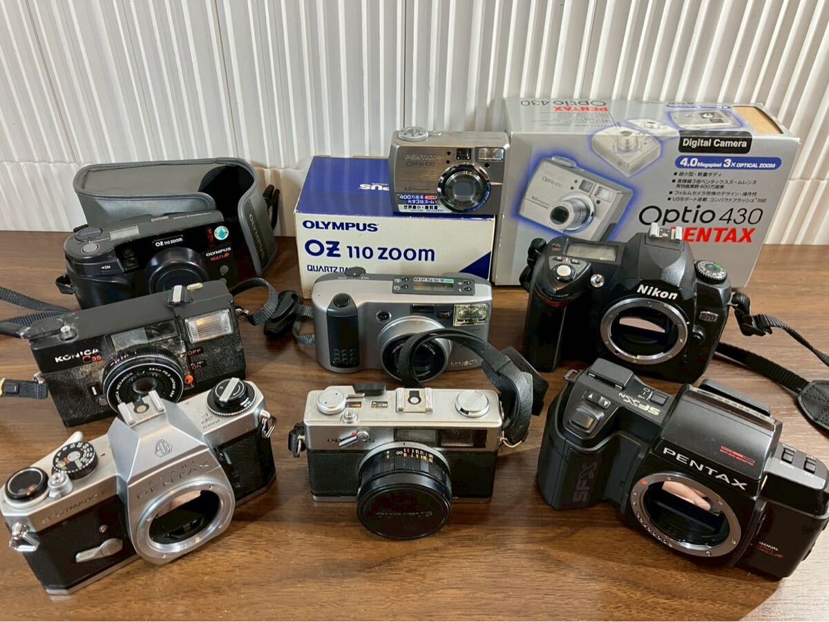 世本1622 カメラ まとめ デジカメ フィルム 一眼 オリンパス ニコン ペンタックス 8点