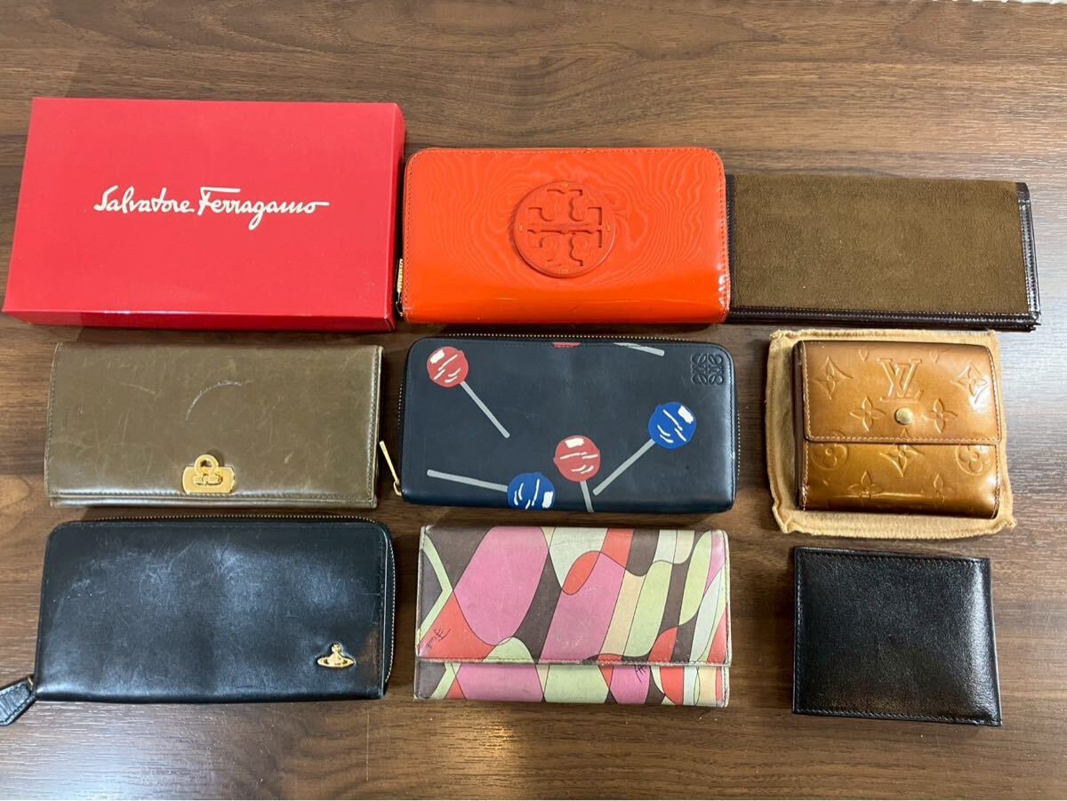 世本1624 財布まとめ ルイヴィトン ロエベ フェラガモ トリーバーチ ヴィヴィアンウエストウッド