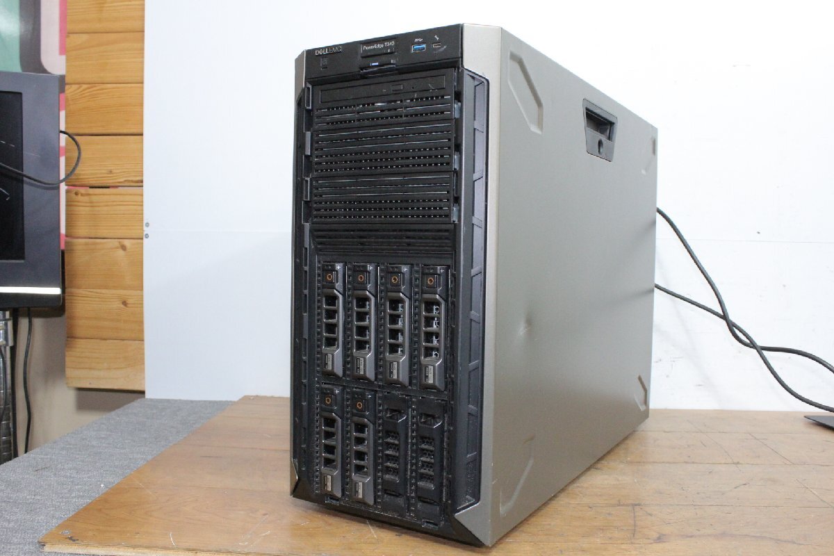 ☆【3F0508-11】 DELL デル サーバPC E60S 100V PowerEdge T340 / INTEL XEON E-2124 @3.30GB 16GB HDD無し ジャンク