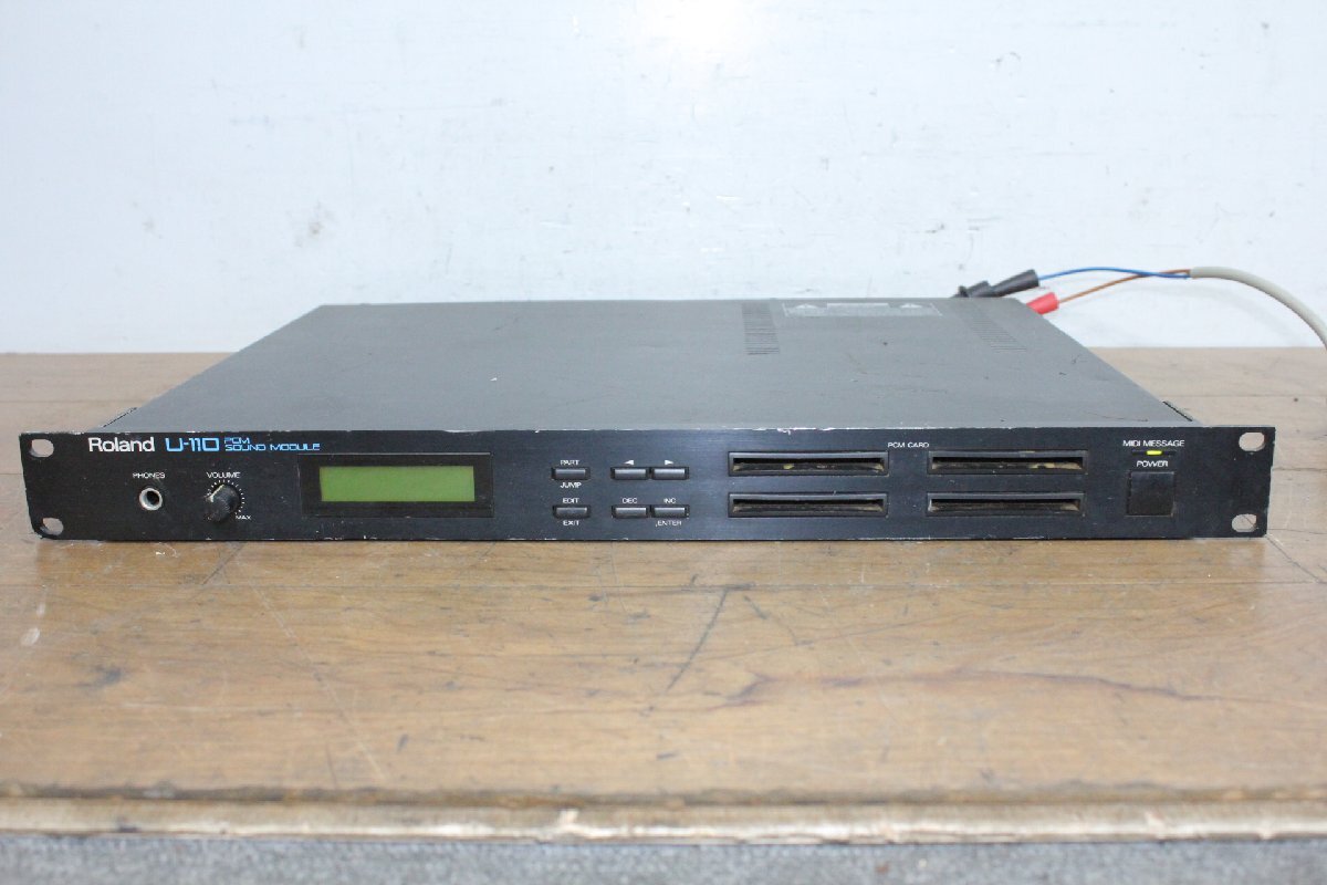 ☆【1H0507-17】 Roland ローランド 音源モジュール U-110 100V PCM SOUND MODULE ジャンク