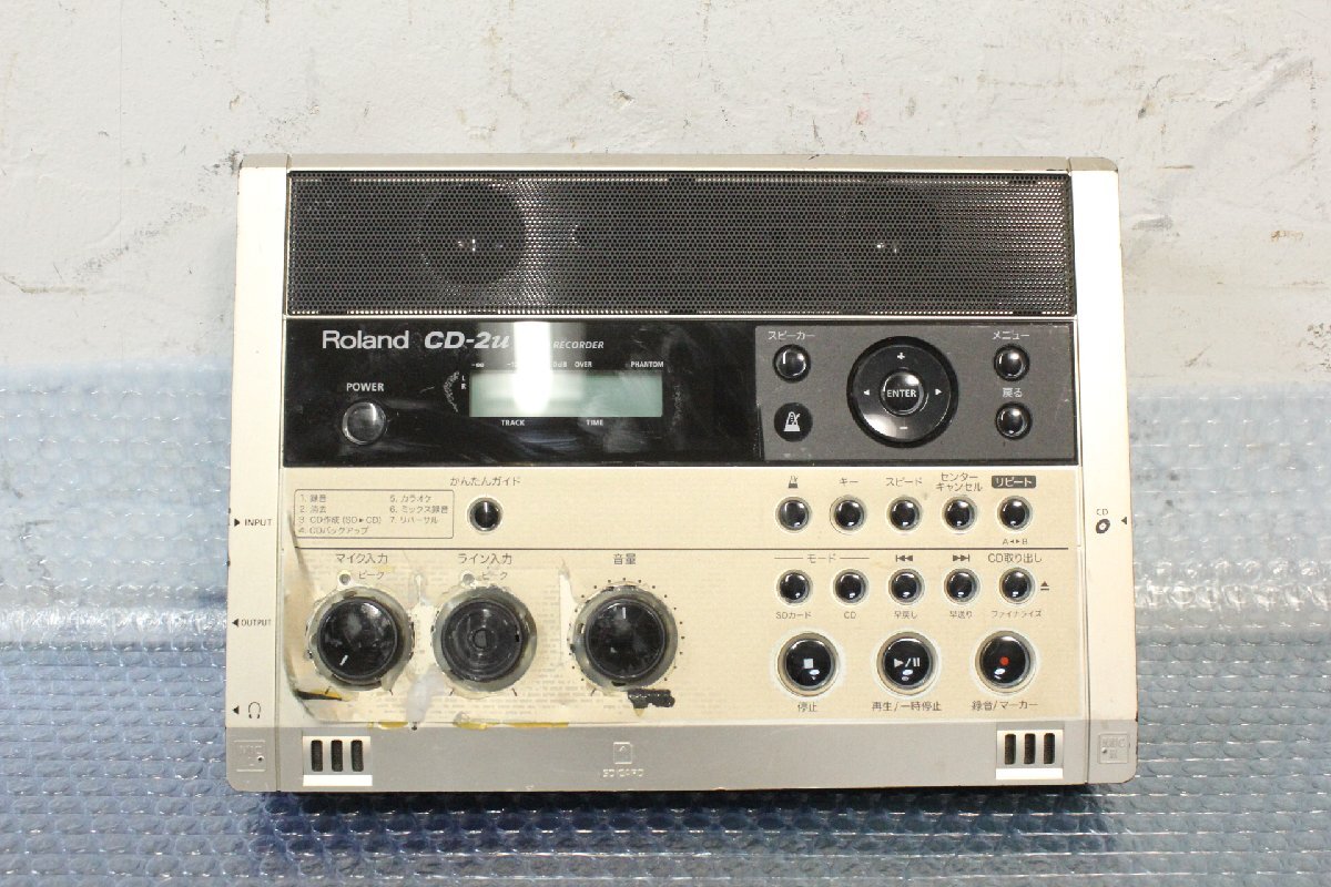 ☆【2F0508-5】 Roland ローランド SD/CD レコーダー CD-2u② ジャンク