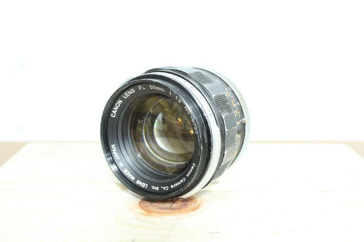 ☆【1W0519-4】 Canon キャノン カメラレンズ FL 55mm 1:1.2 一眼レフカメラレンズ ジャンク