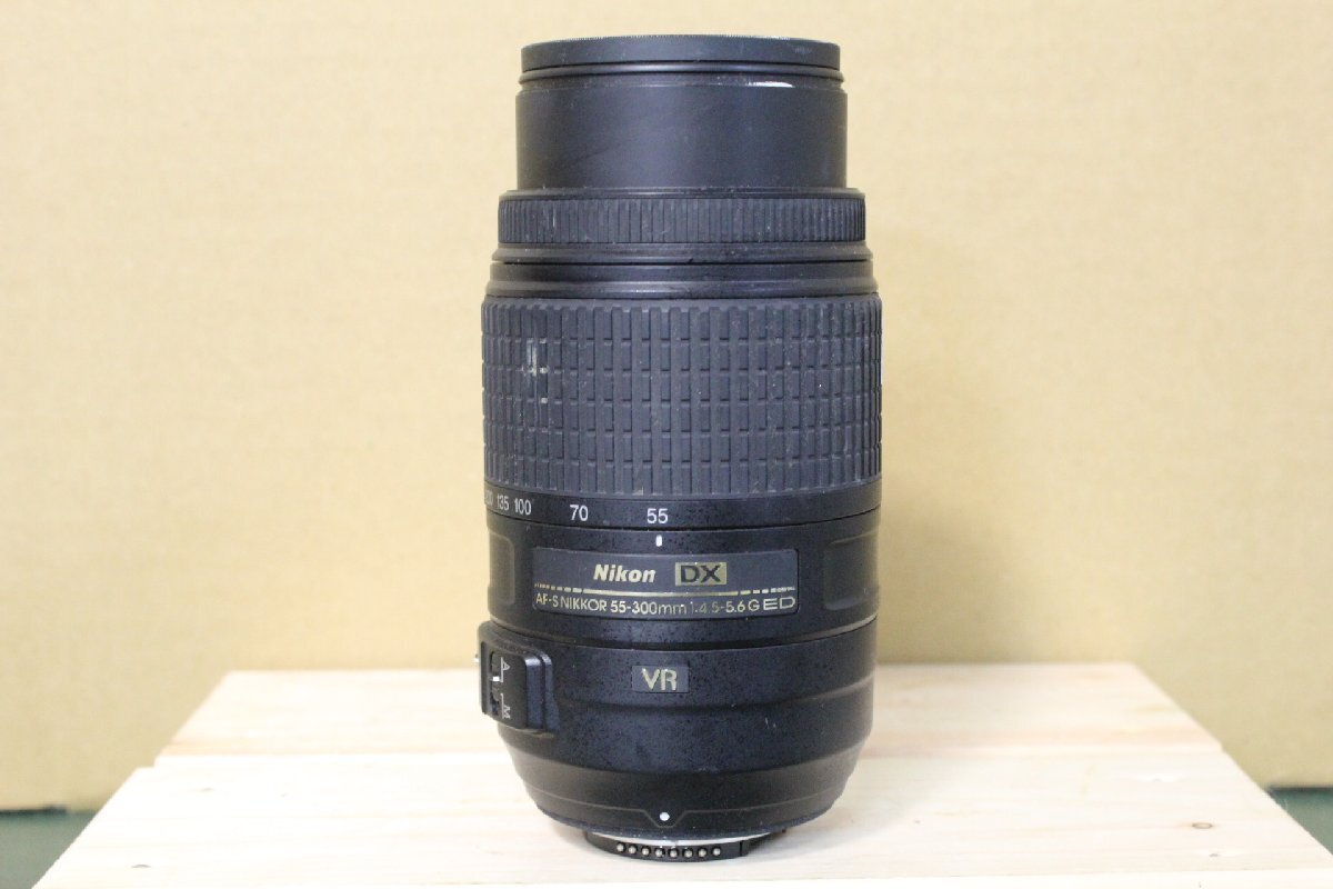 ☆【2F0515-15】 Nikon ニコン デジタル一眼レフ用超望遠ズームレンズ AF-S NIKKOR 55-300mm 1:4.5-5.6G ED ニコンFマウント ジャンク