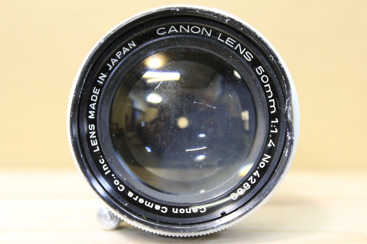 ☆【2F0515-13】 Canon キヤノン フィルムカメラ用レンズ 50mm 1:1.4 ジャンク